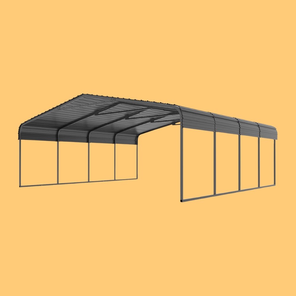 [20x20FT] MPT Extra Large Premium Heavy Duty Outdoor Metal Carport Shelter (SAK97425) image 1