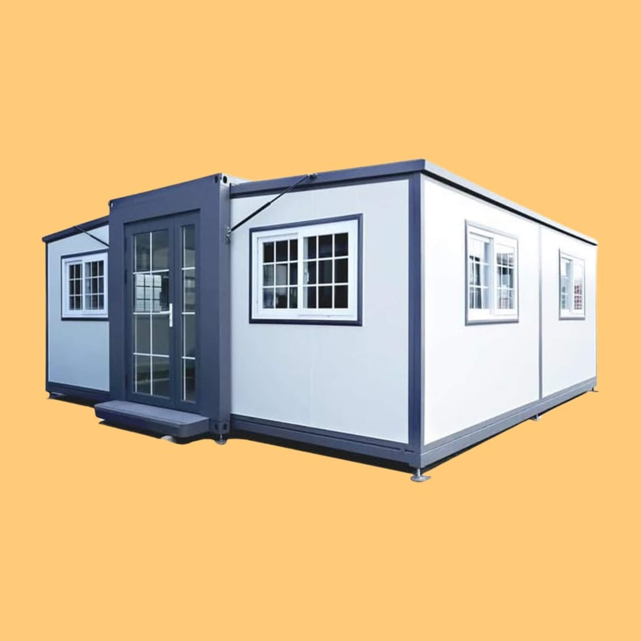 Portable Prefabricated Expandable Tiny House Kit With Restroom, 19x20FT (SAK26375) image 1