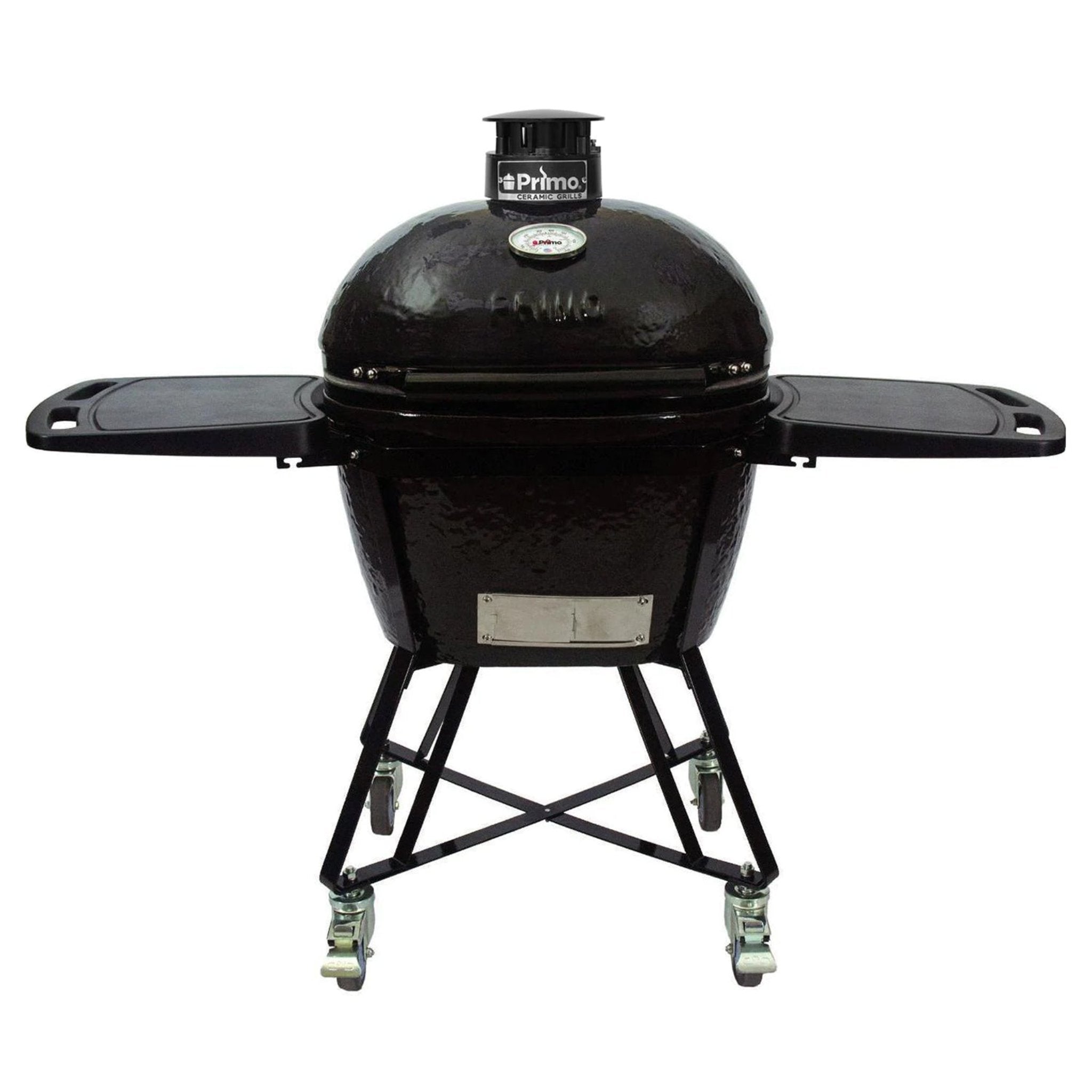 Primo Oval Large 300 All-In-One Ceramic Kamado Grill W/ Cradle, Side Shelves & Stainless Steel Grates [PGCLGC] (SAK21293) image 1