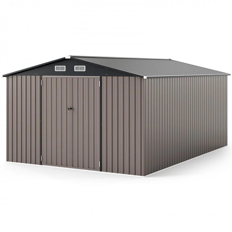 METAL STORAGE SHED FOR GARDEN TOOLS 10' x 14' image 1