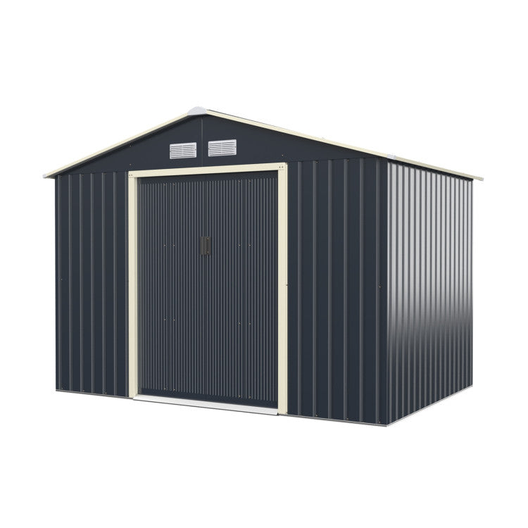 METAL STORAGE SHED FOR GARDEN TOOLS 9' x 6' image 1