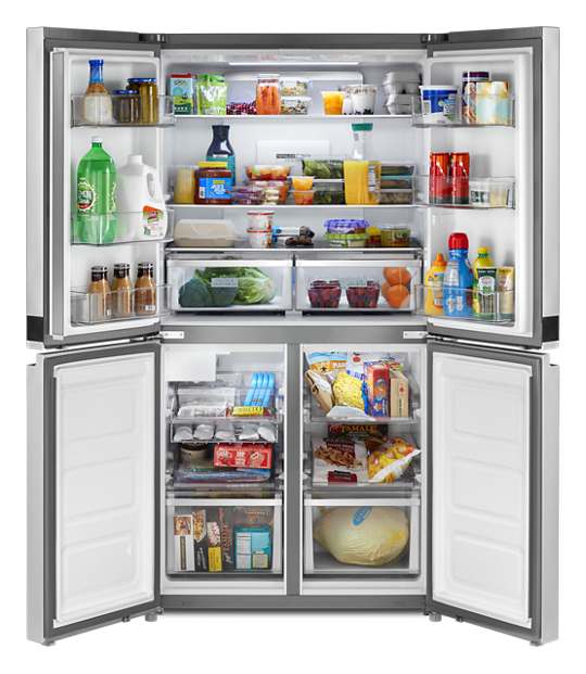 36-inch Wide Counter Depth 4 Door Refrigerator - 19.4 cu. ft. - WHIRLPOOL (WRQA59CNKZ) image 1