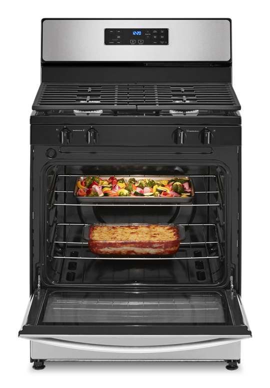 5.1 Cu. Ft. Freestanding Gas Range with Broiler Drawer Stainles Steel - WHIRLPOOL (WFG320M0MS) image 1