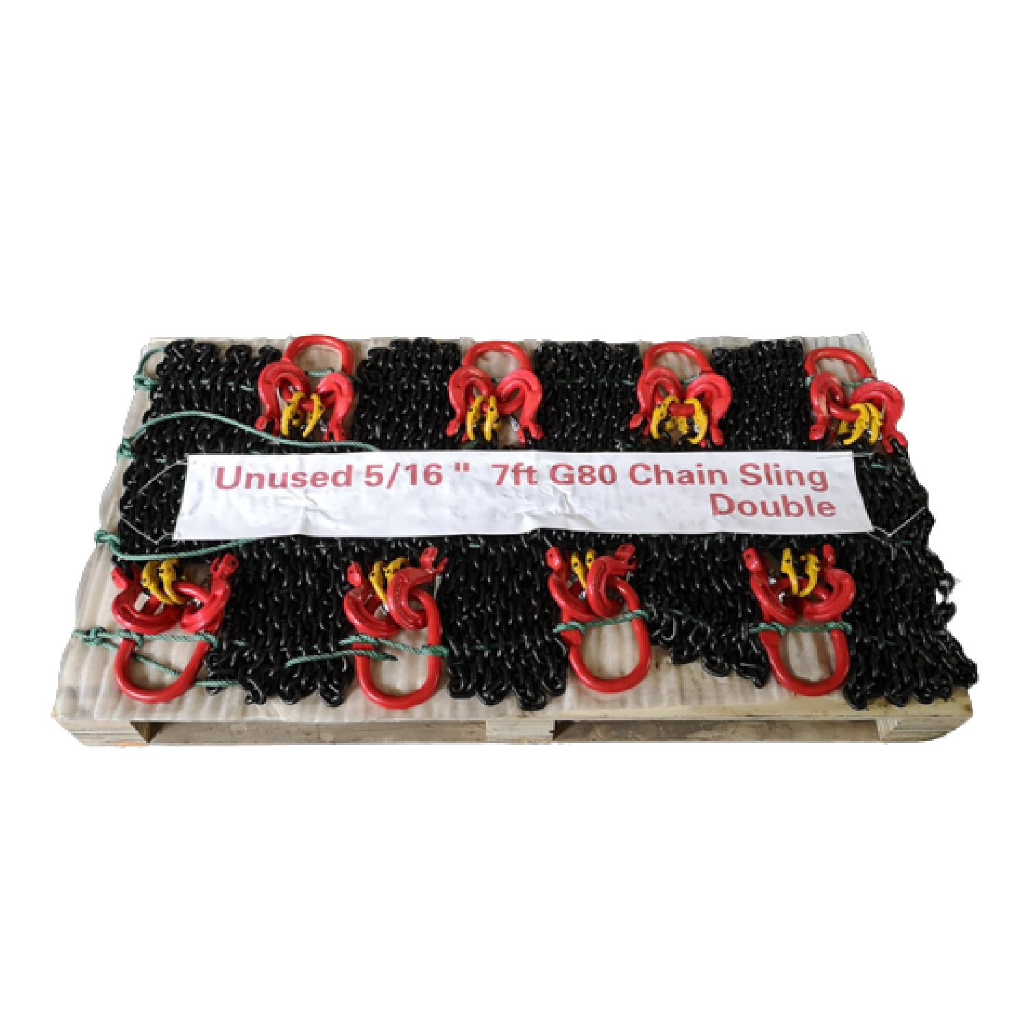 Greatbear Double Leg Lifting Chain Sling w/ Sling Hooks 5/16'' 7ft image 1