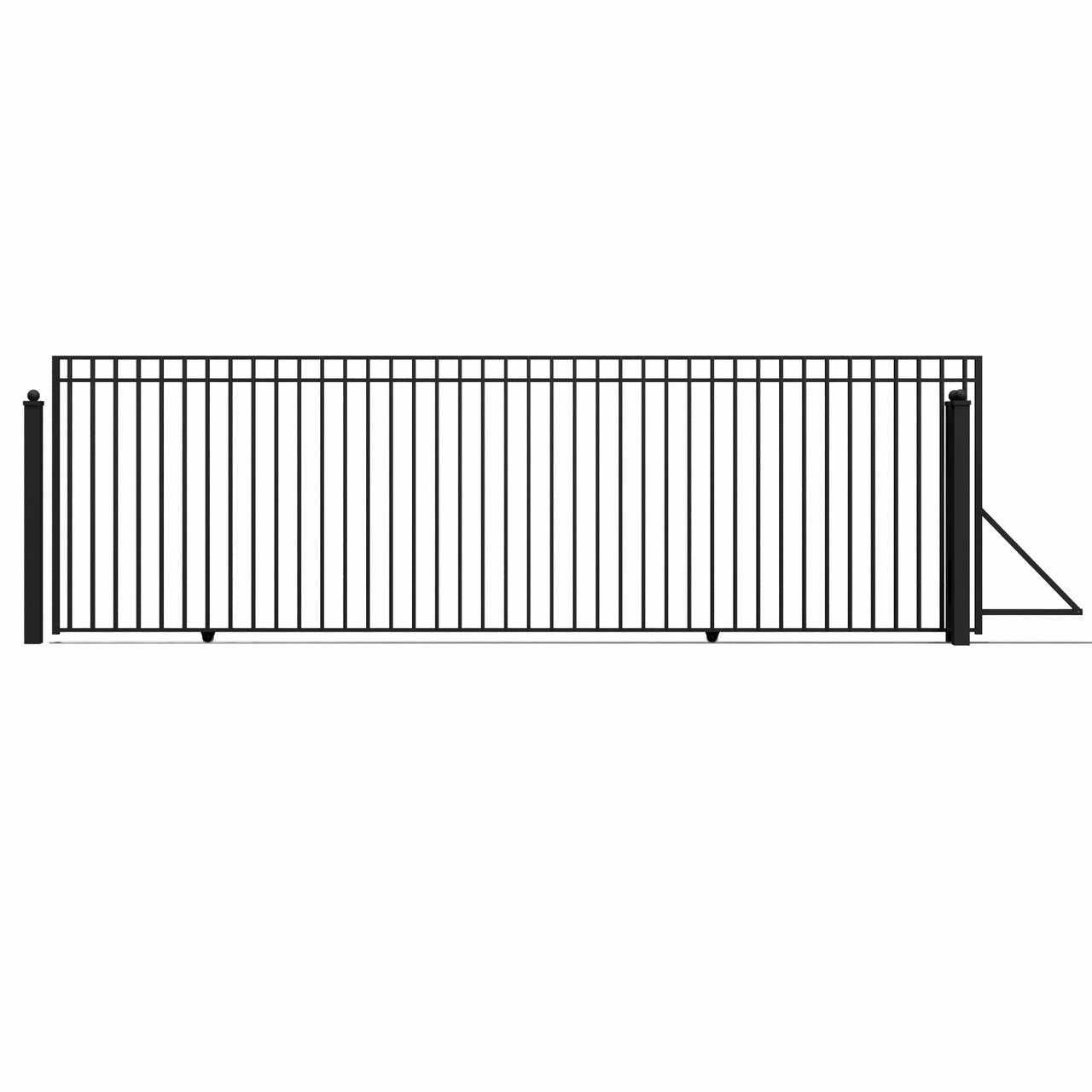 20x6 ft Steel Sliding Driveway Gate - MADRID Style image 1