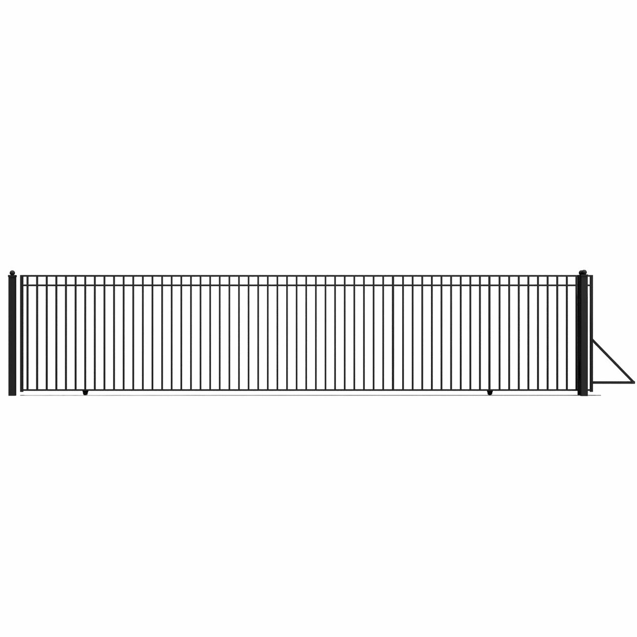 30x6 ft Steel Sliding Driveway Gate - MADRID Style image 1