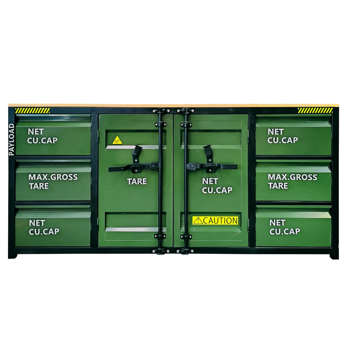 6.5ft Workbench Cabinet with 6 Drawers image 1