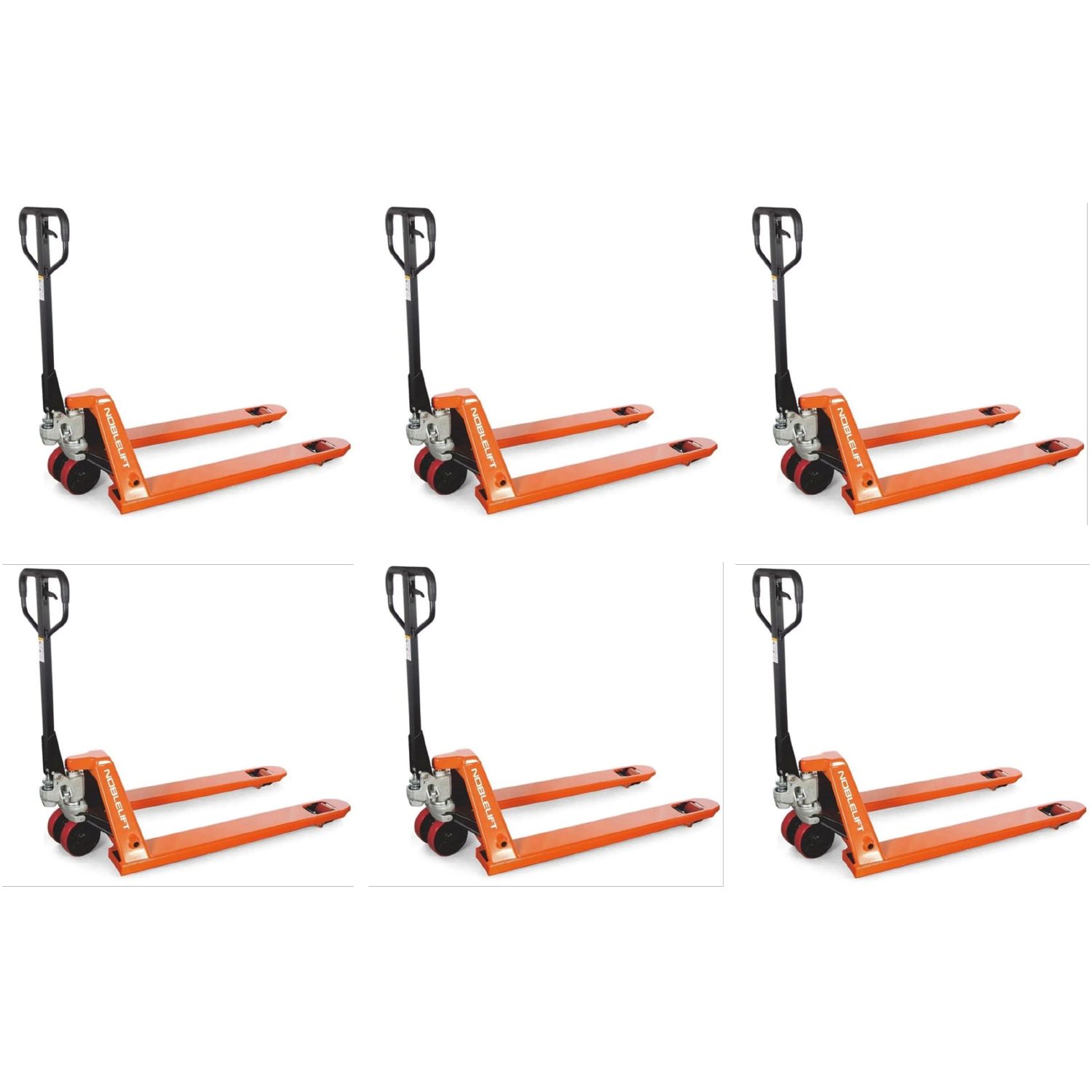 6 Pack of NobleLift Standard Duty Pallet Jack 5500 lbs Capacity 27''x48'' Forks image 1
