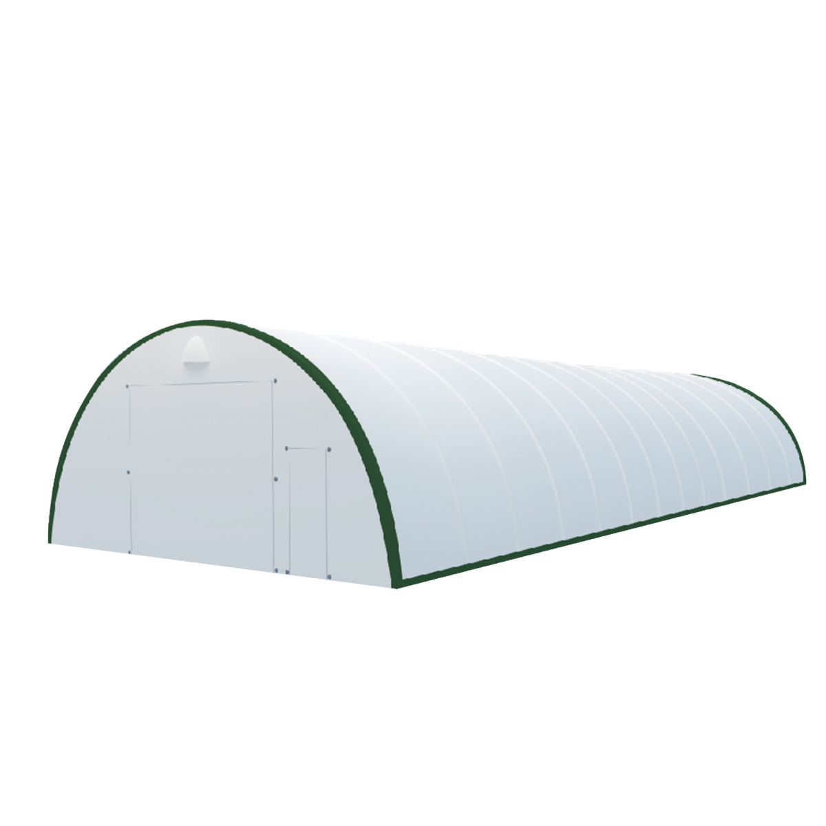 [AS-IS] Single Truss Arch Storage Shelter W30xL85xH15 26oz PVC image 1