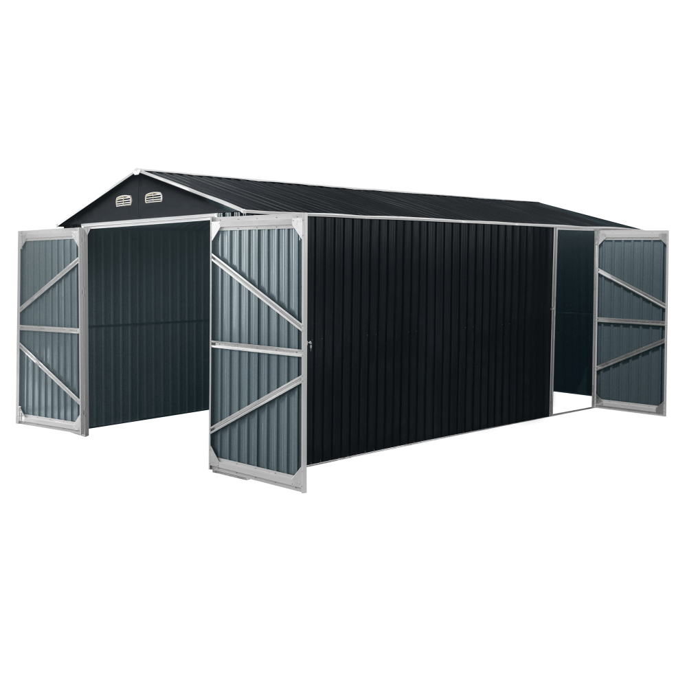 [AS-IS] Metal Storage Shed 13x20ft, Classical Model image 1