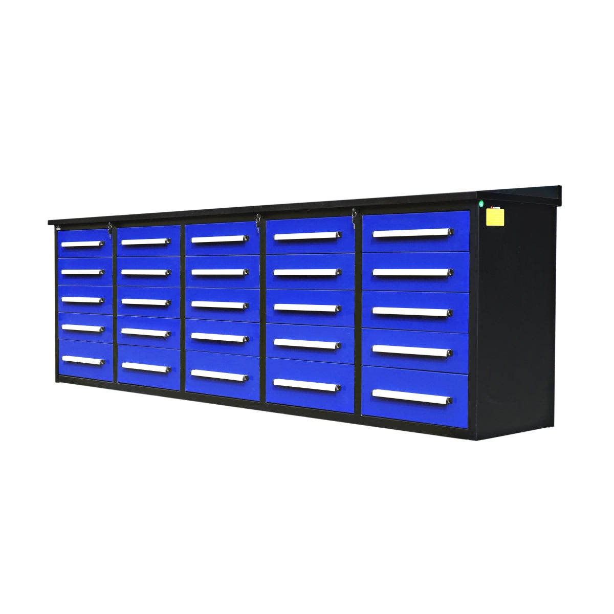 [AS-IS] 10ft Workbench with Storage Drawers (25 Drawers) image 1