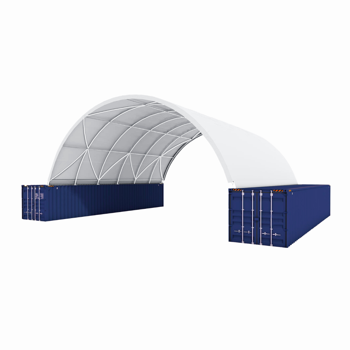 40'x40'x13' Shipping Container Canopy Shelter image 1