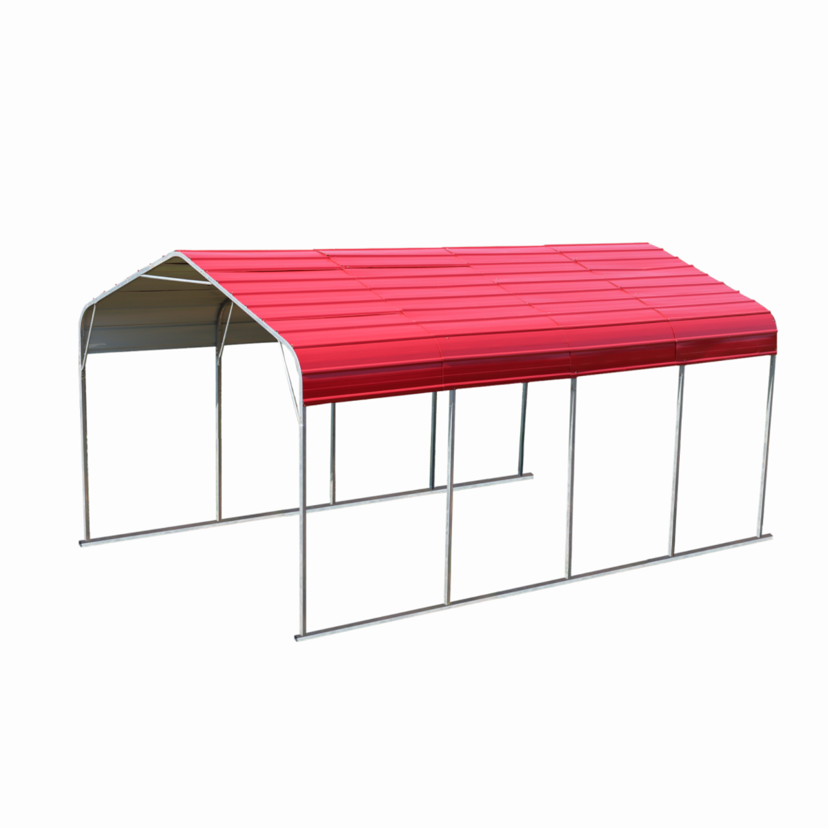 Classic Steel Carport W12' x L20' image 1