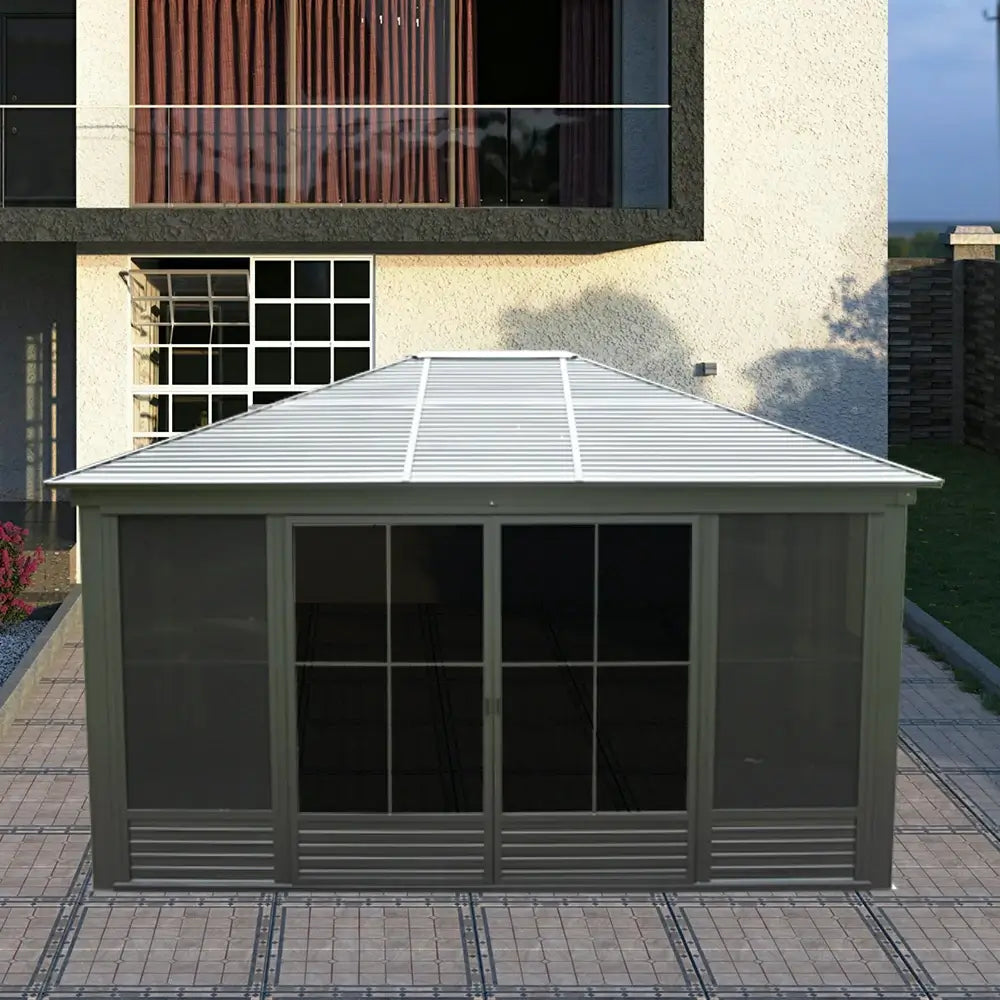 12×15 Sunroom with Four Side Doors image 2