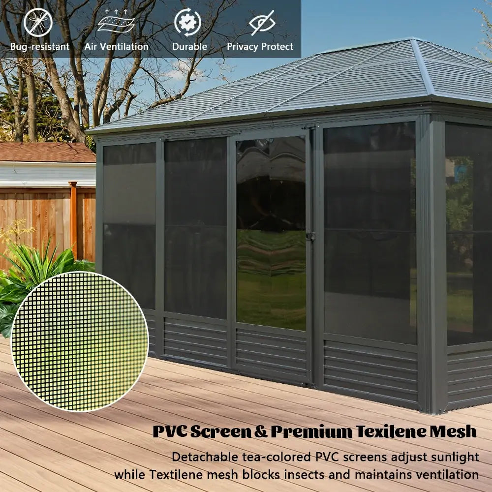 All-Season Sunroom with Double Sliding Doors image 10