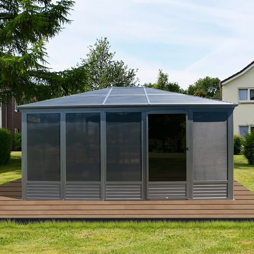 All-Season Sunroom with Double Sliding Doors image 12