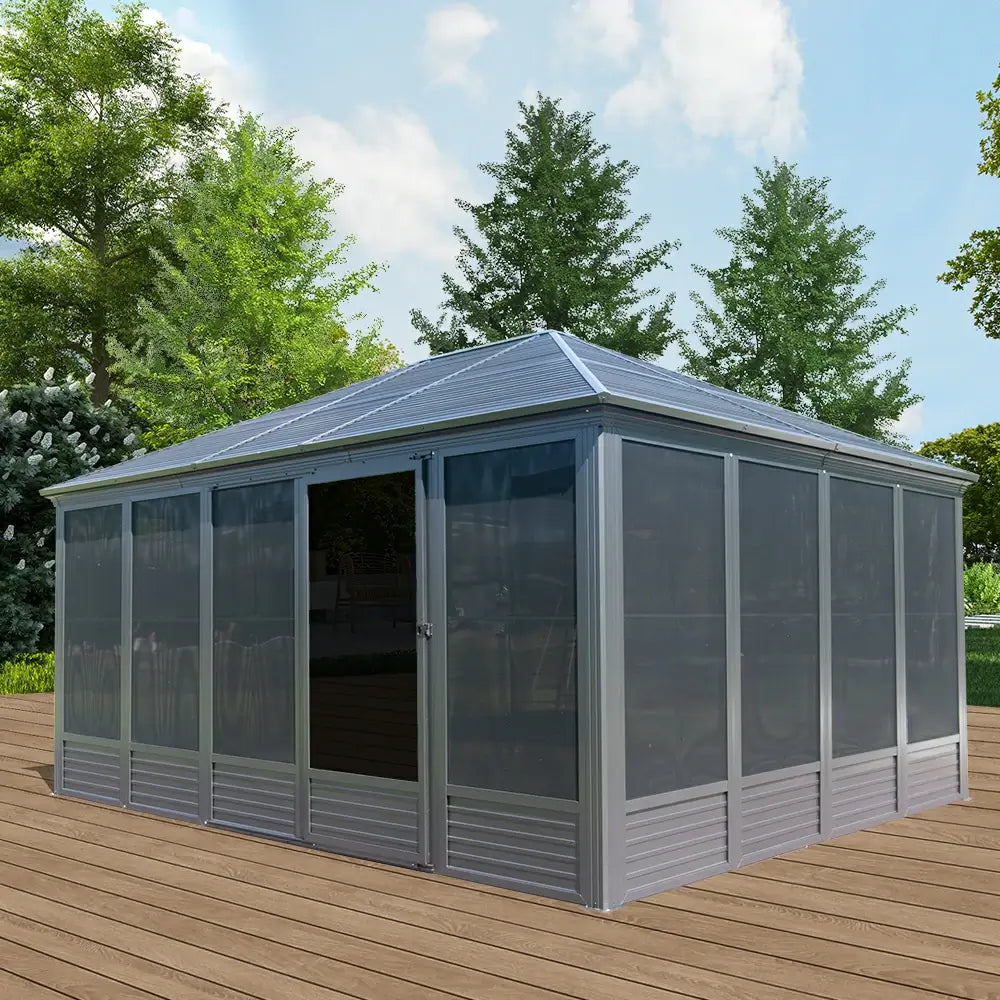 All-Season Sunroom with Double Sliding Doors image 13