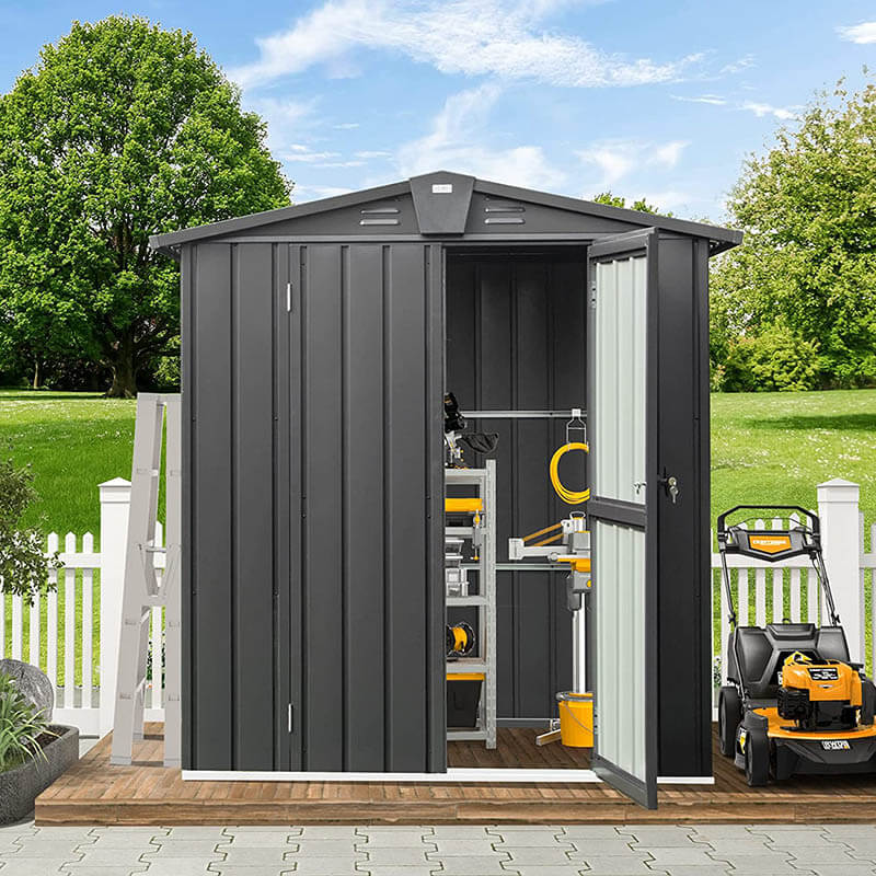 Metal Storage Shed Gable Roof image 1