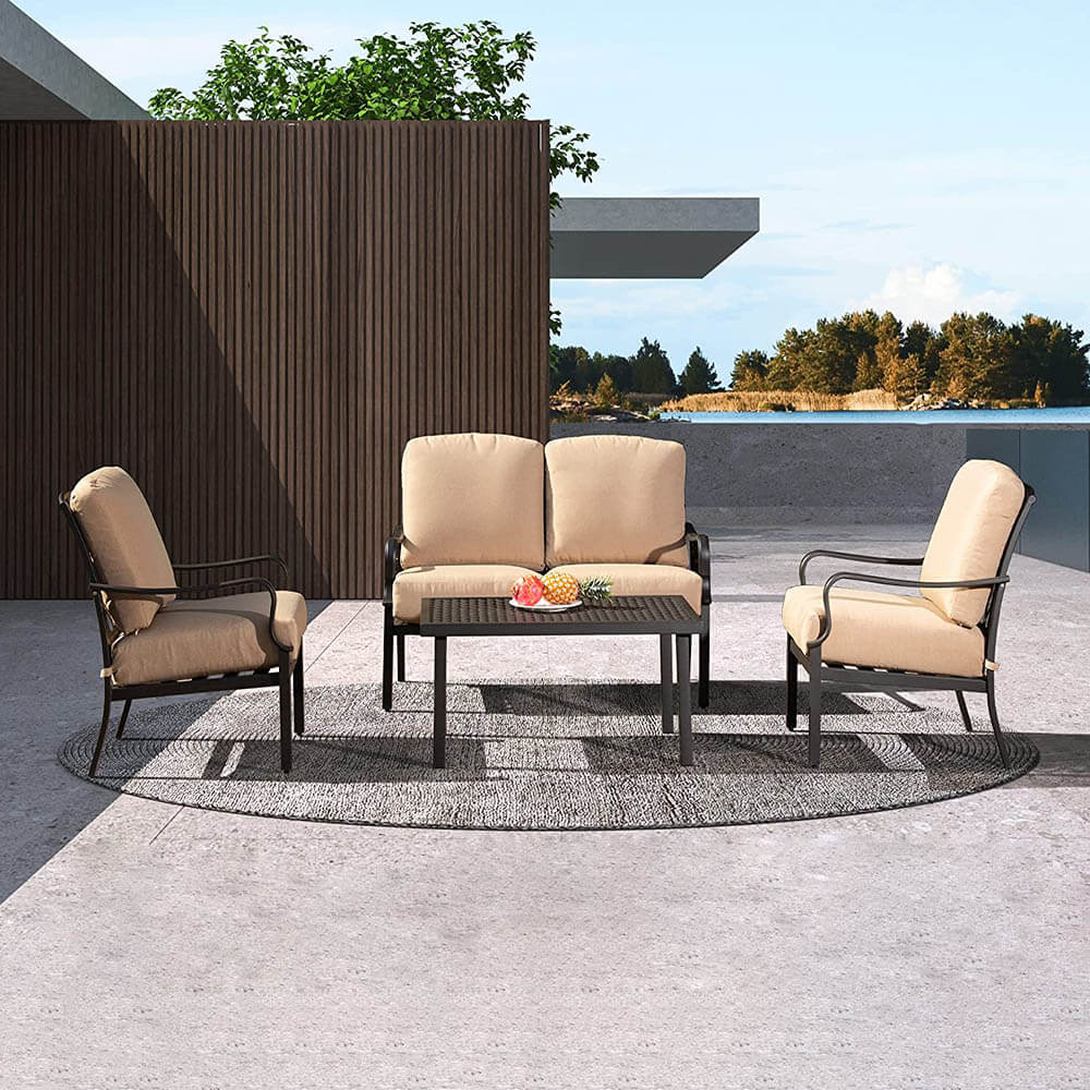 4 Pcs Outdoor Sofa Set image 1