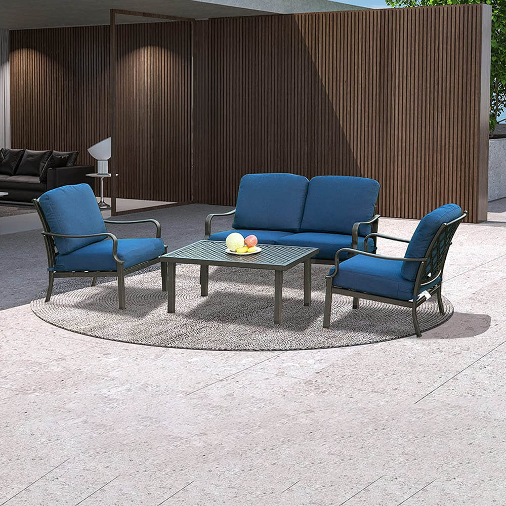 4 Pcs Outdoor Sofa Set image 11