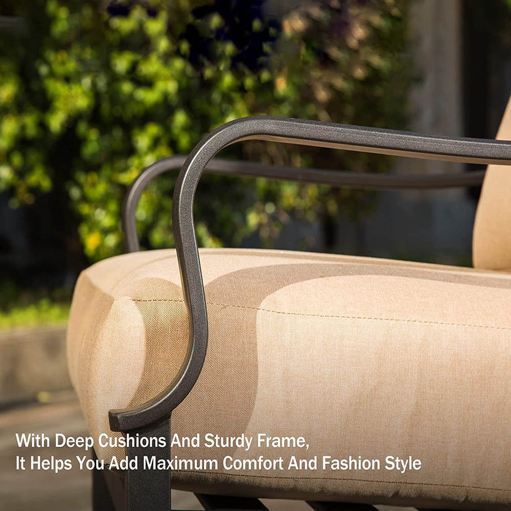 4 Pcs Outdoor Sofa Set image 5