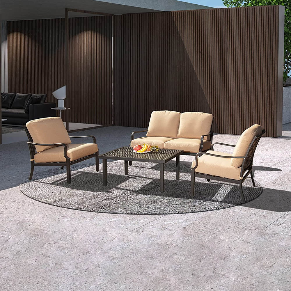 4 Pcs Outdoor Sofa Set image 8
