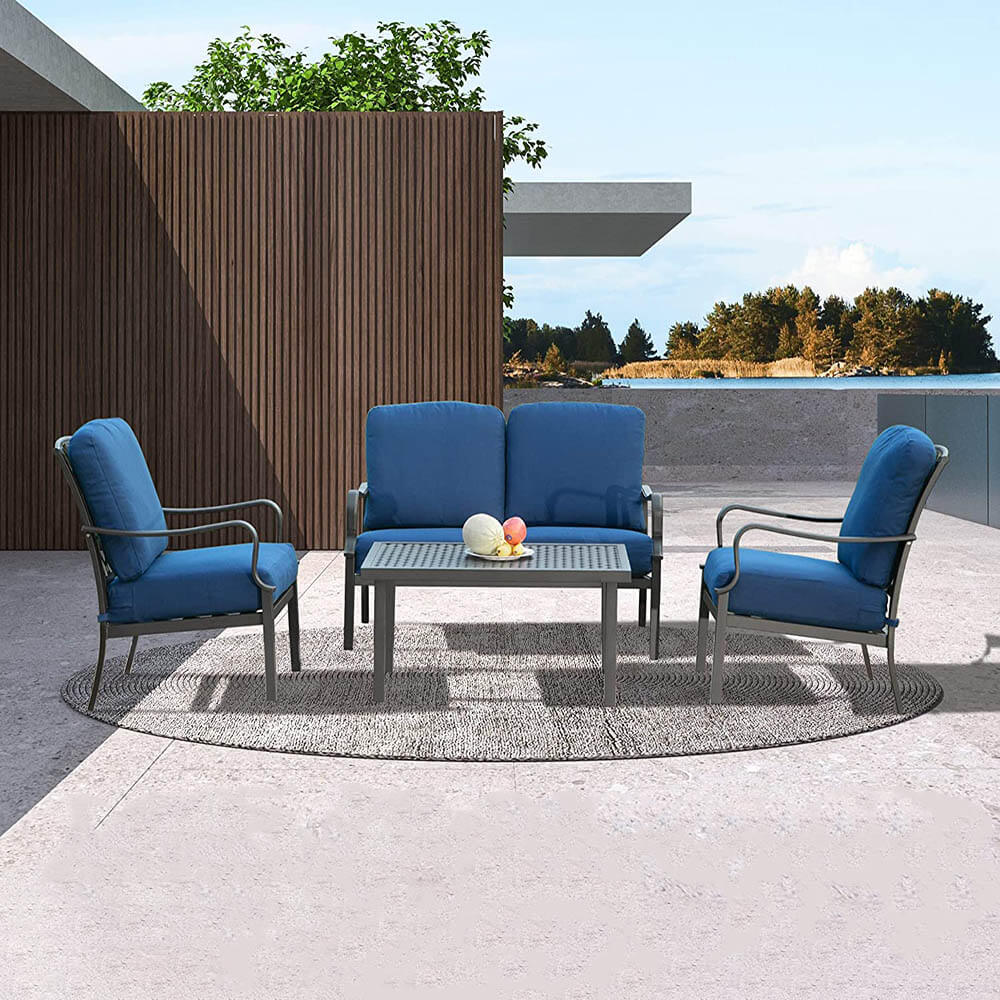 4 Pcs Outdoor Sofa Set image 9