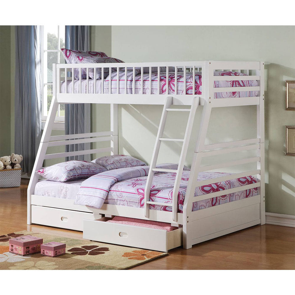 Jason Bunk Bed (Twin/Full) in White image 1