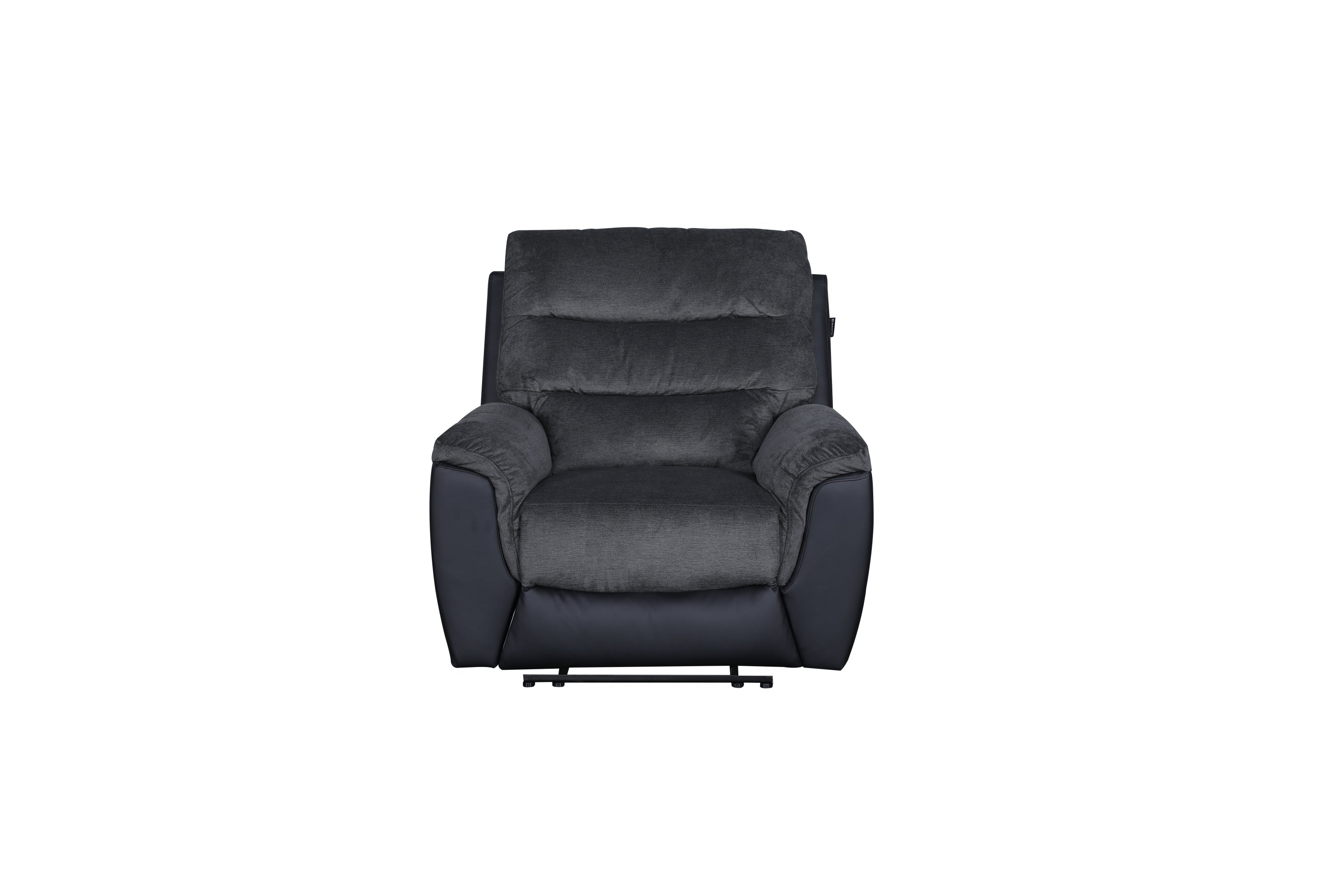 Chris 1 Seater Recliner Black/Grey image 1