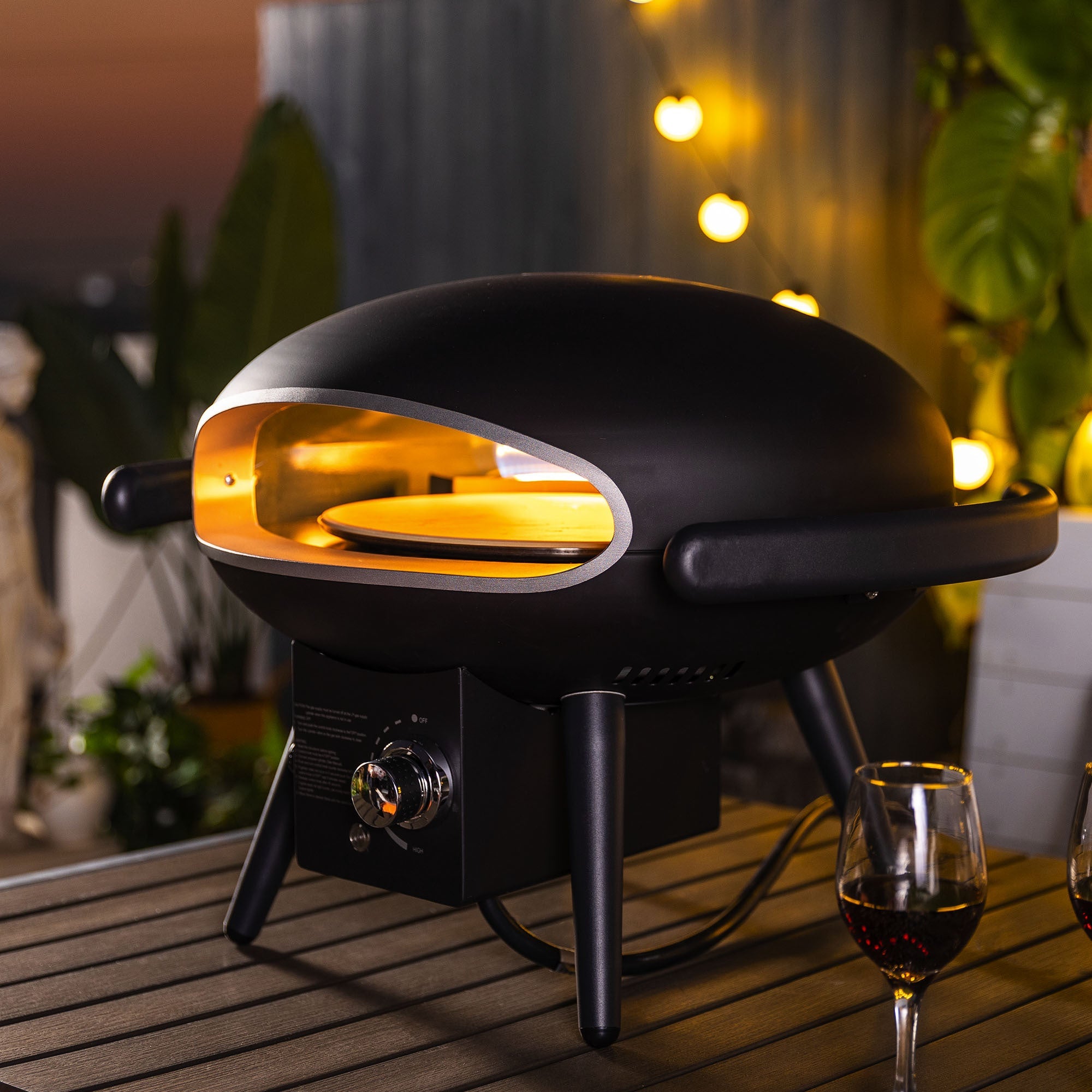 Gas Pizza Oven, Propane Outdoor Pizza Oven, Portable Pizza Oven For 12 Inch Pizzas, With Gas Hose & Regulator image 1