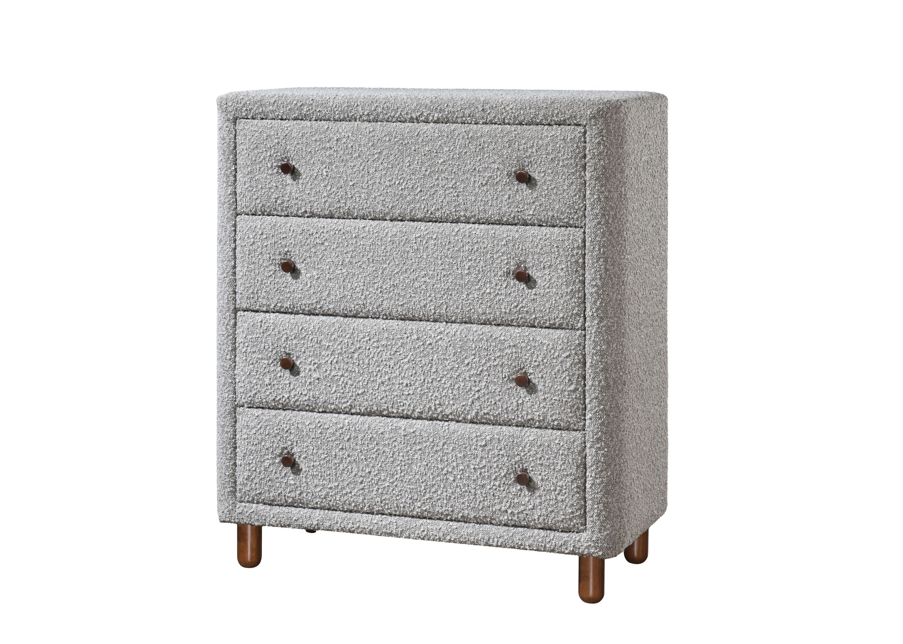Cleo Chest, Gray Boucle image 1