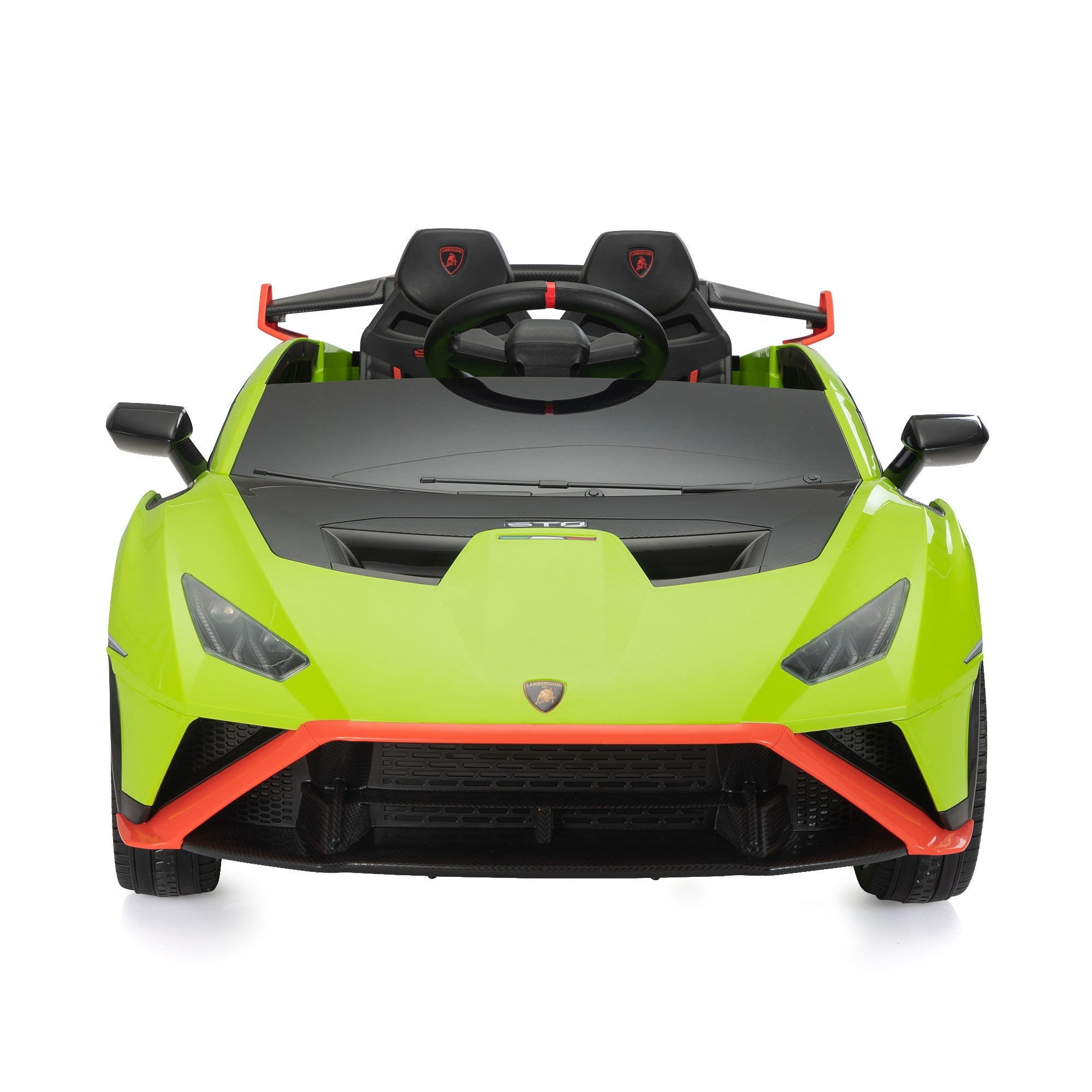 12V Battery Powered Ride On Car for Kids, Licensed Lamborghini, Remote Control Toy Vehicle with Music Player, LED Light, 2 Driving Modes image 1
