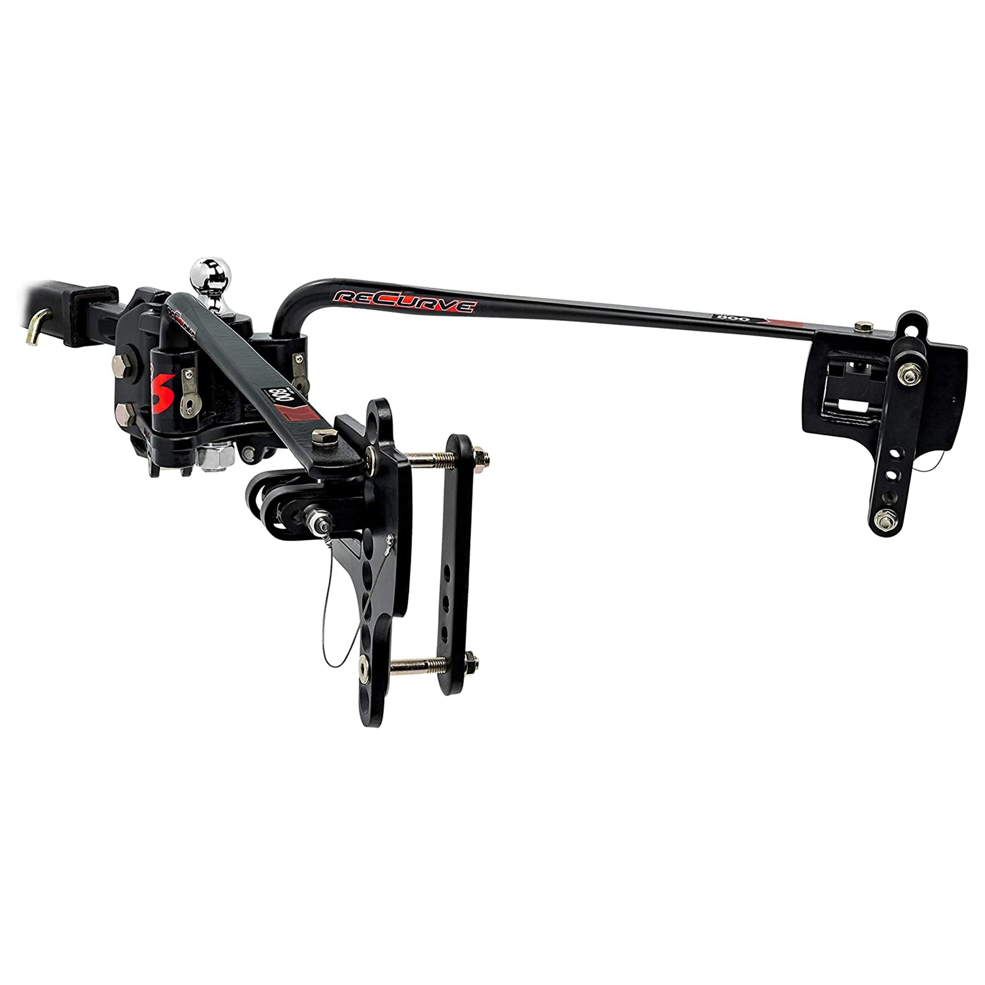 Camco Eaz Lift ReCurve R6 Weight Distribution Hitch w/15,000 lbs Capacity, Black image 1
