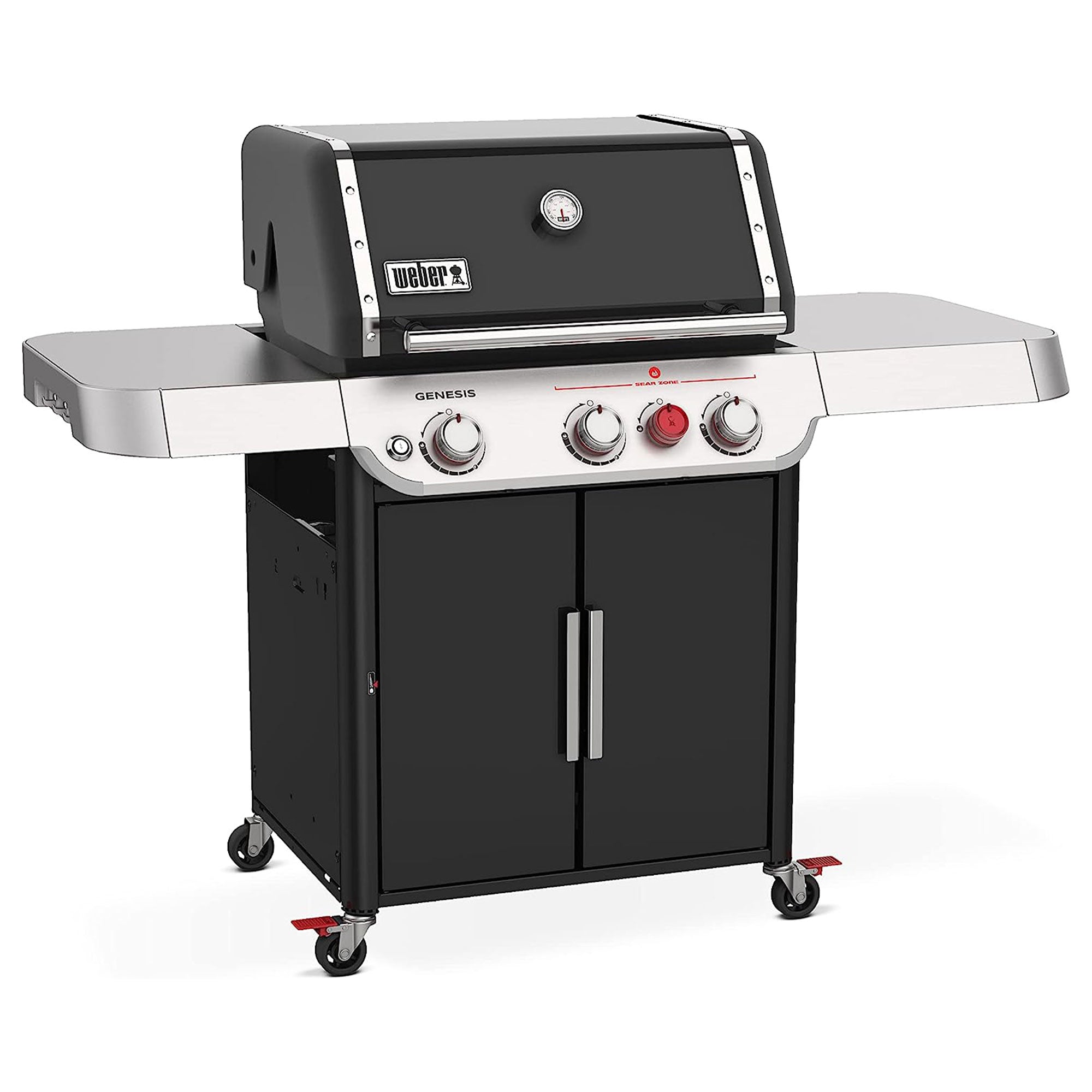 Weber Genesis E-325S Stainless Steel 3 Burner Liquid Propane Gas Grill, Black image 1