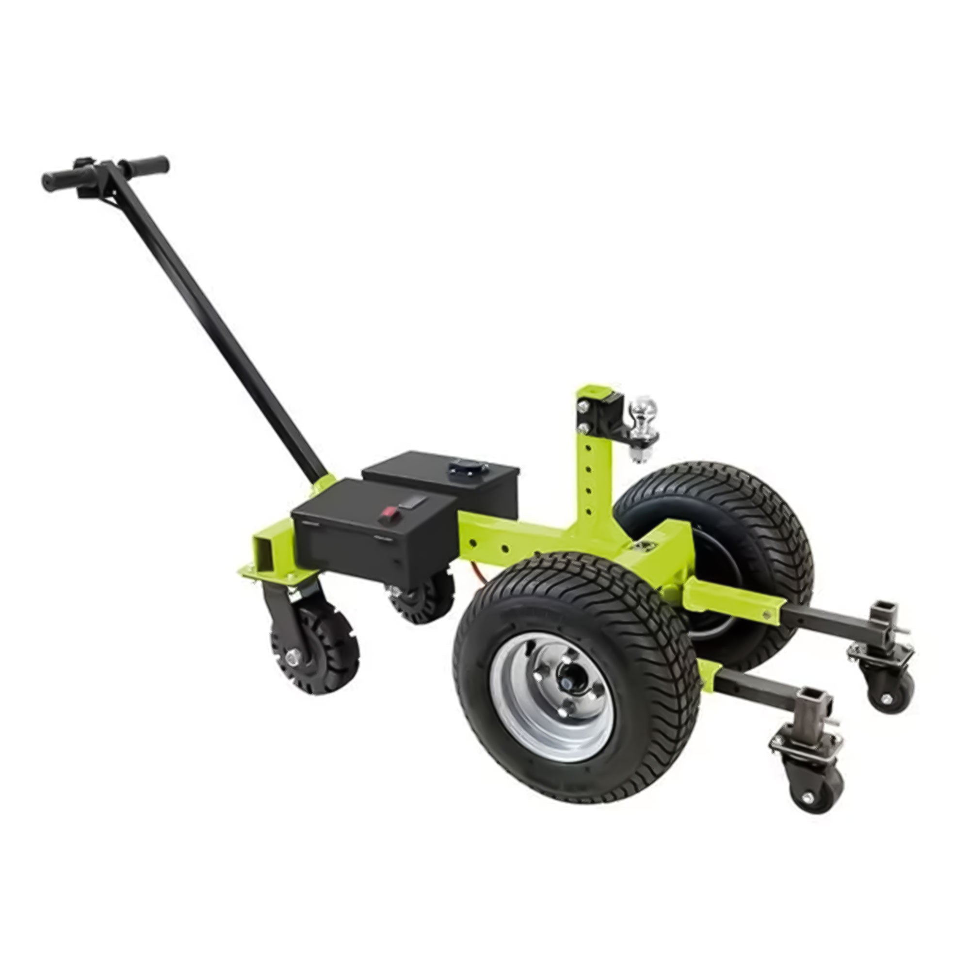 Tow Tuff 7500 Pound Capacity Electric Trailer Dolly with Pnuematic Tires, Green image 1