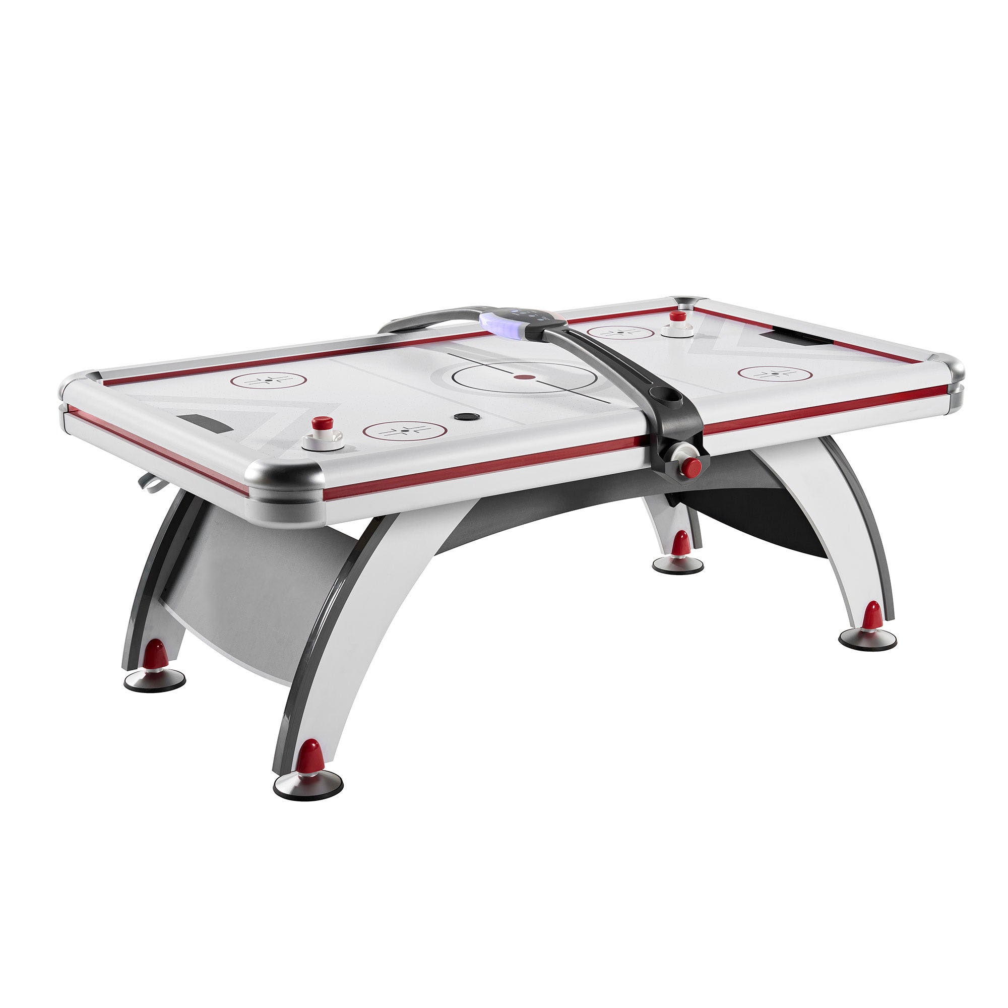 Rally and Roar 7 Foot Air Powered Hockey Table w/ Electronic Scorer, 2 Pucks and 2 Pushers image 1