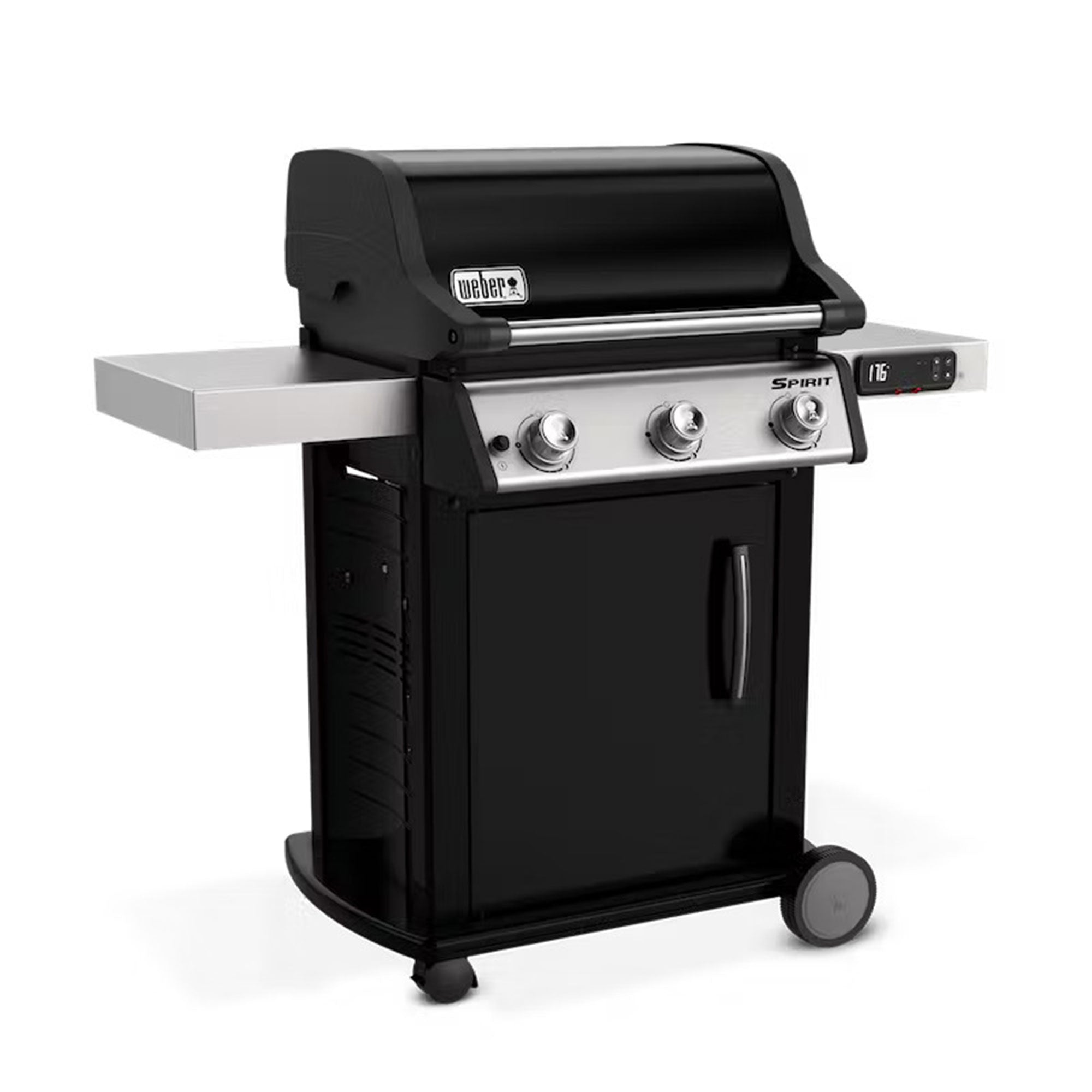 Weber Spirit 529 Square Inch Freestanding Cast Iron Natural Gas Grill, Black image 1