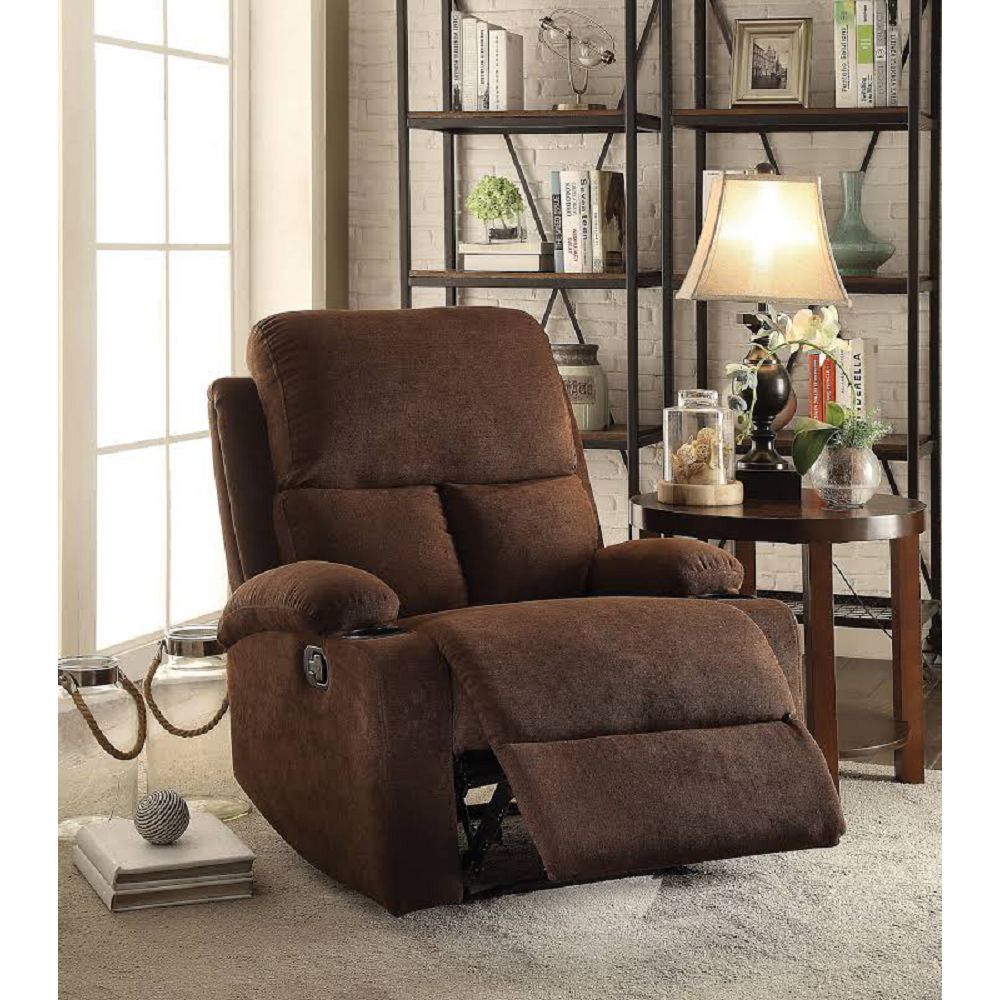 Rosia Recliner (Motion) in Chocolate Velvet image 1
