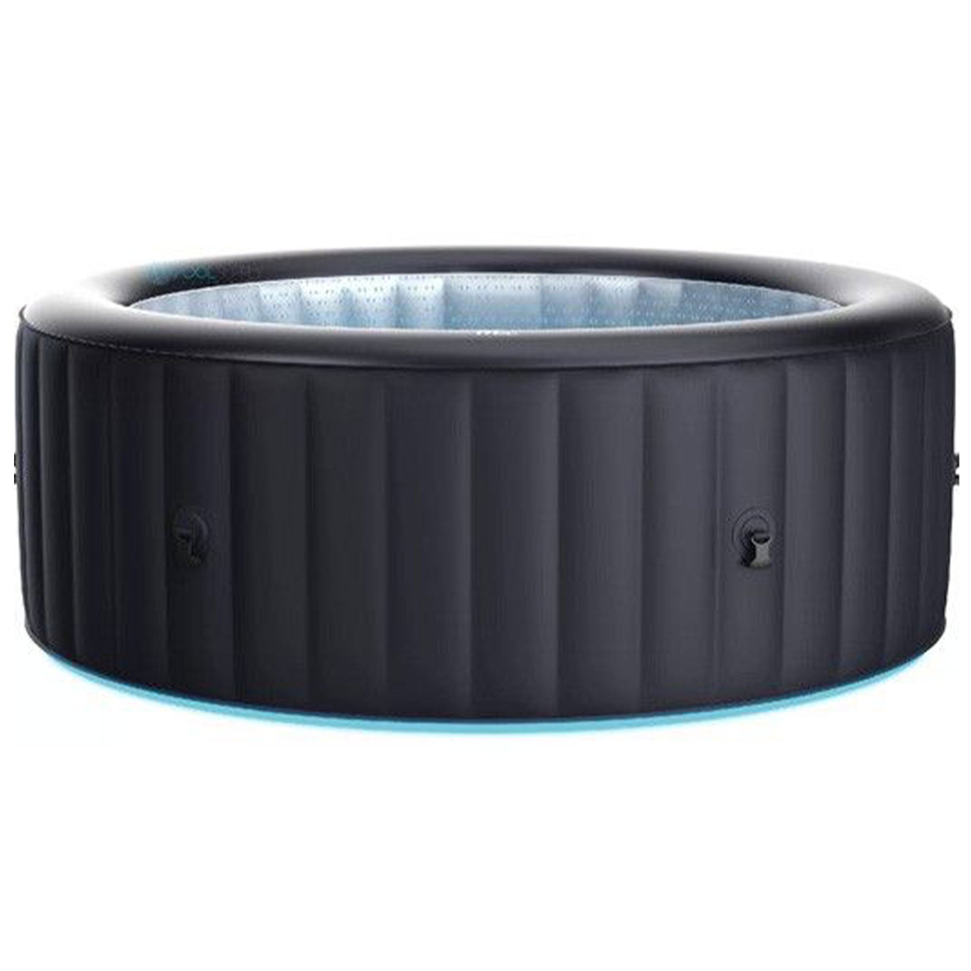 MSpa Round Inflatable Bubble Spa, 4 to 6 Person Hot Tub with LED Lights, Aurora image 1