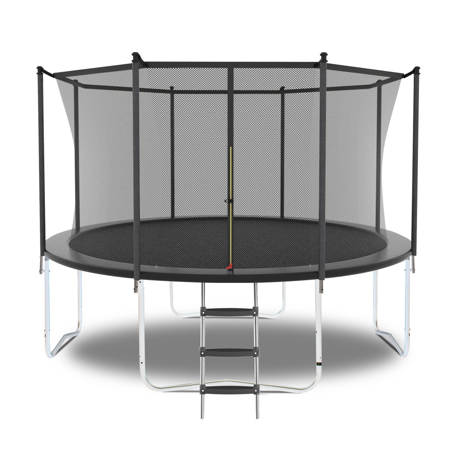 16FT Trampoline with Safety Enclosure Net, Outdoor Trampoline with Heavy Duty Jumping Mat and Spring Cover Padding for Kids and Adults image 1