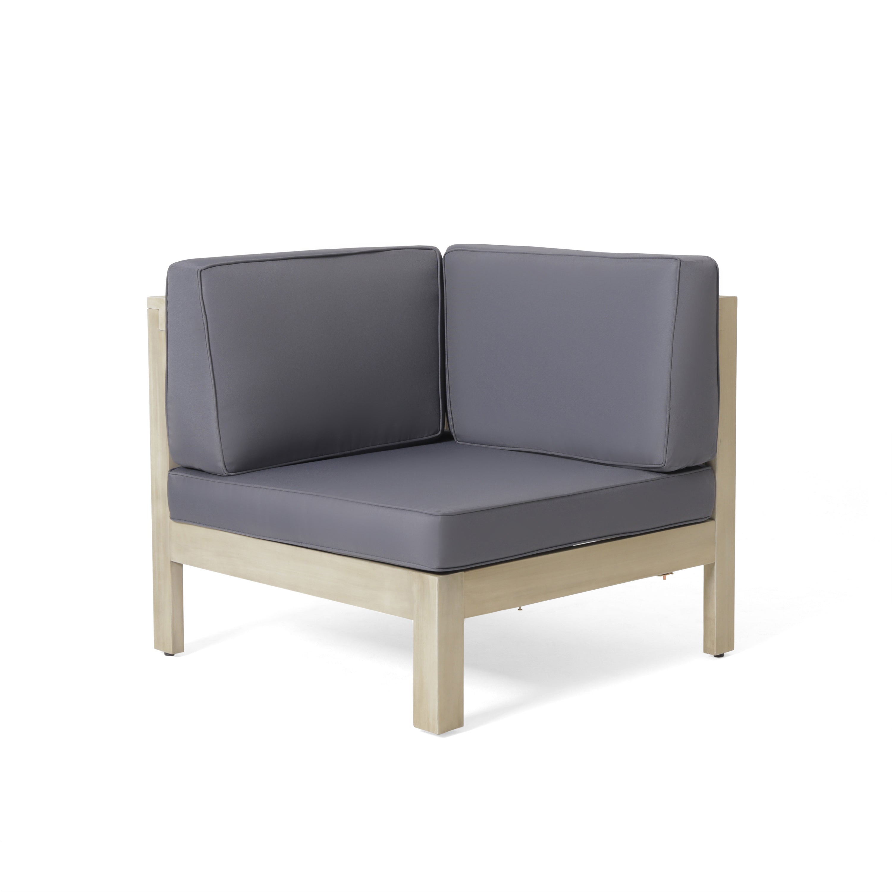 BRAVA X-BACK CORNER CHAIR, LIGHT GREY image 1