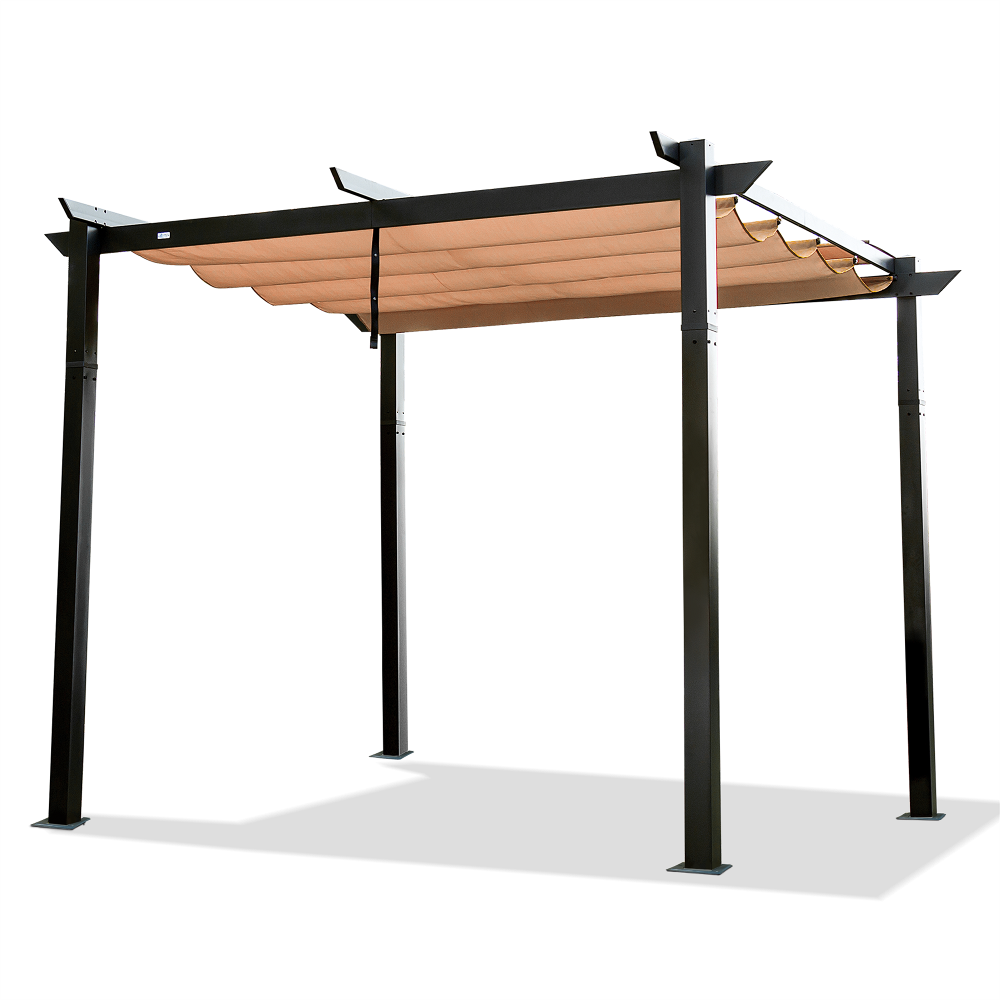 Outdoor Retractable Pergola with Weather-Resistant Canopy Aluminum Garden Pergola Patio Grill Gazebo for Courtyard image 1