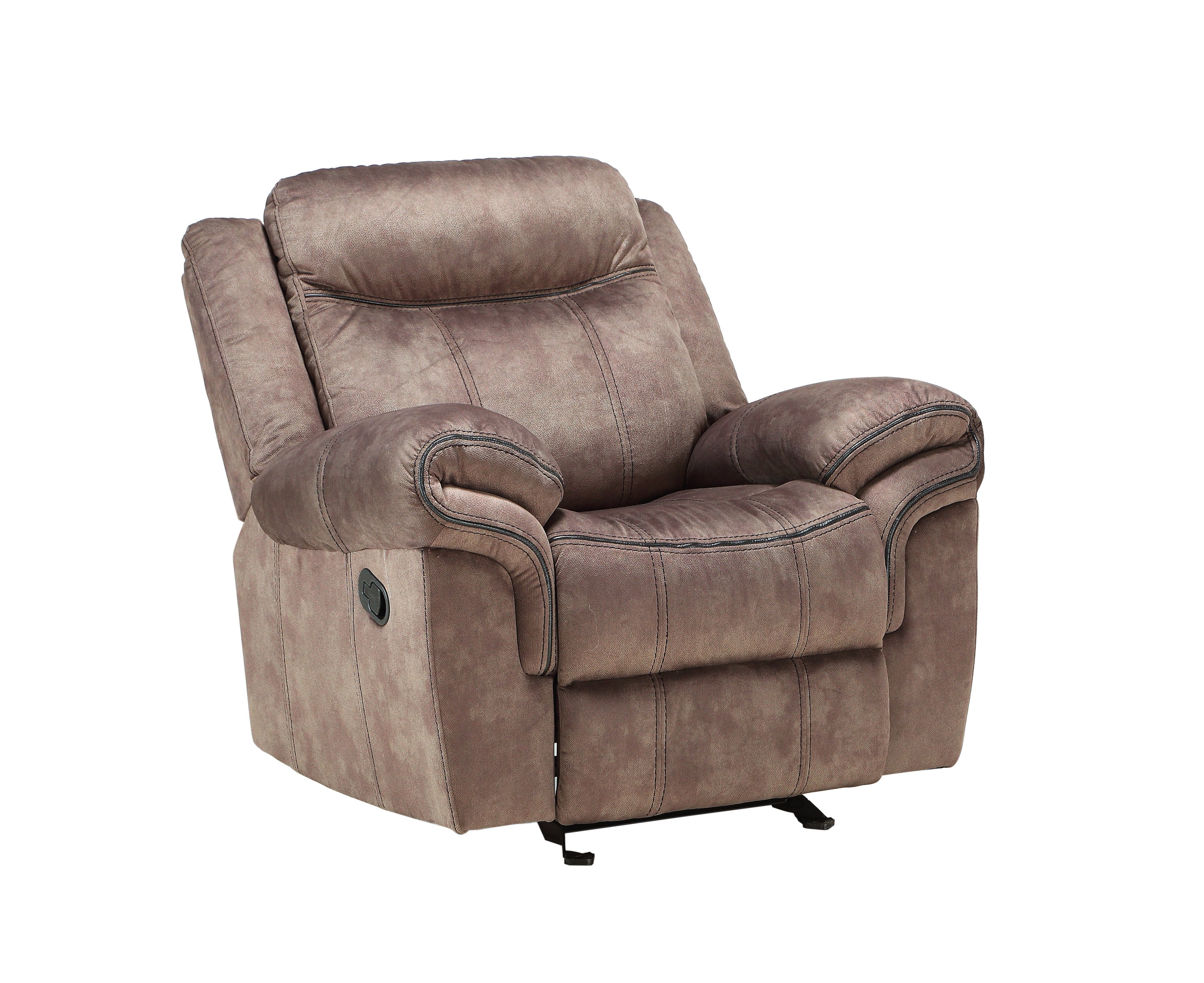 Zubaida Glider Recliner, 2-Tone Chocolate Velvet image 1