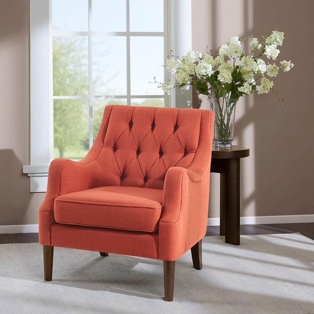 Qwen Button Tufted Accent Chair image 1