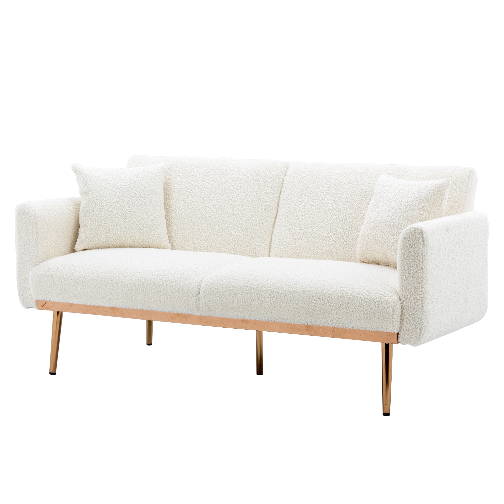 Velvet Sofa, Accent sofa .loveseat sofa with metal feet image 1