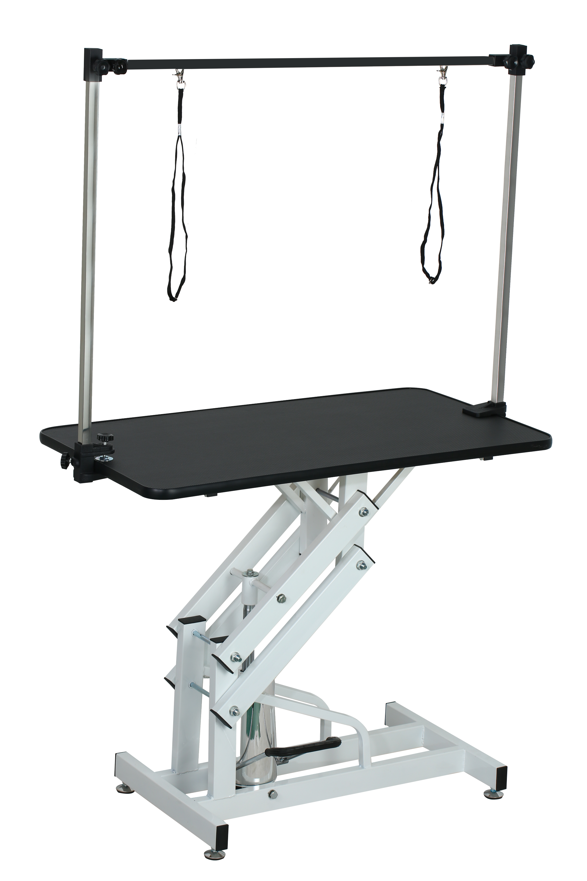 43 Inch Adjustable Heavy Type Hydraulic Pet Dog Grooming Table Upgraded Professional Drying Table Heavy Duty Frame with Adjustable Arm and Noose image 1