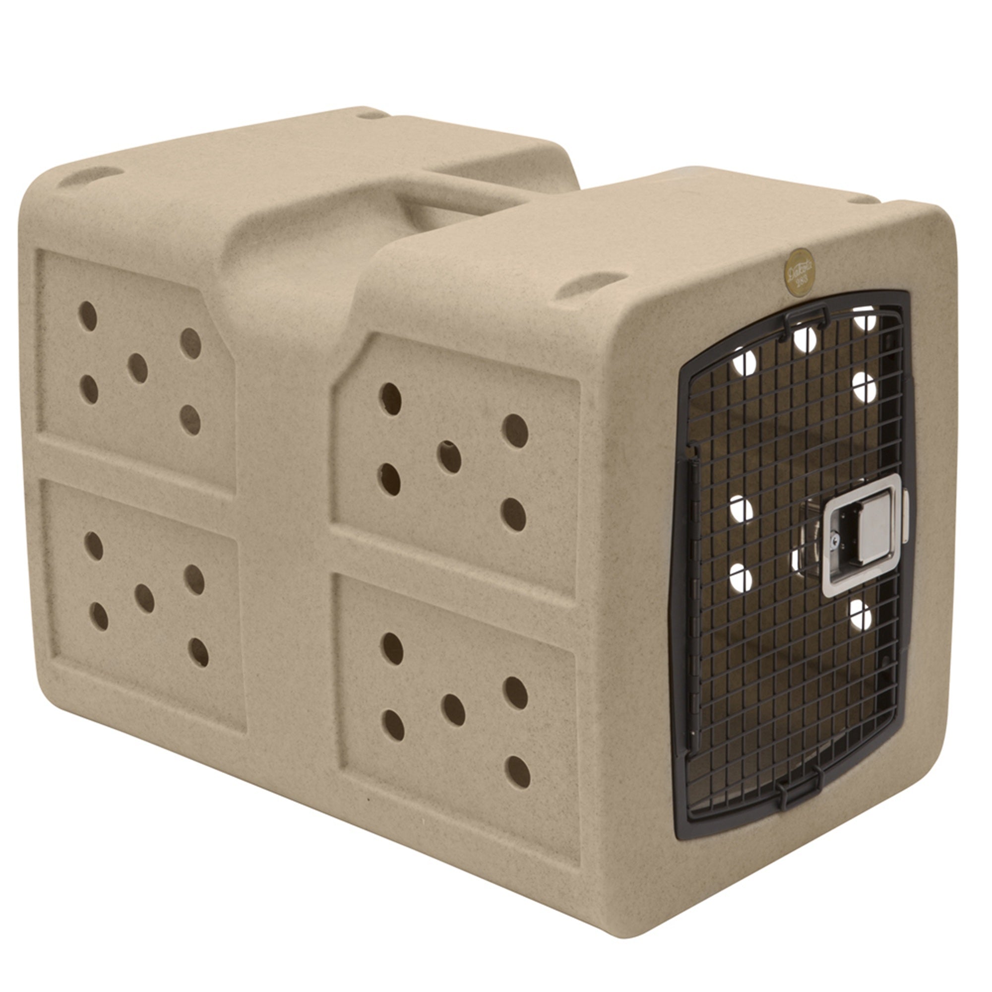Dakota283 G3 High-Security Polyethylene Framed Door Kennel, Large, Coyote Tan image 1