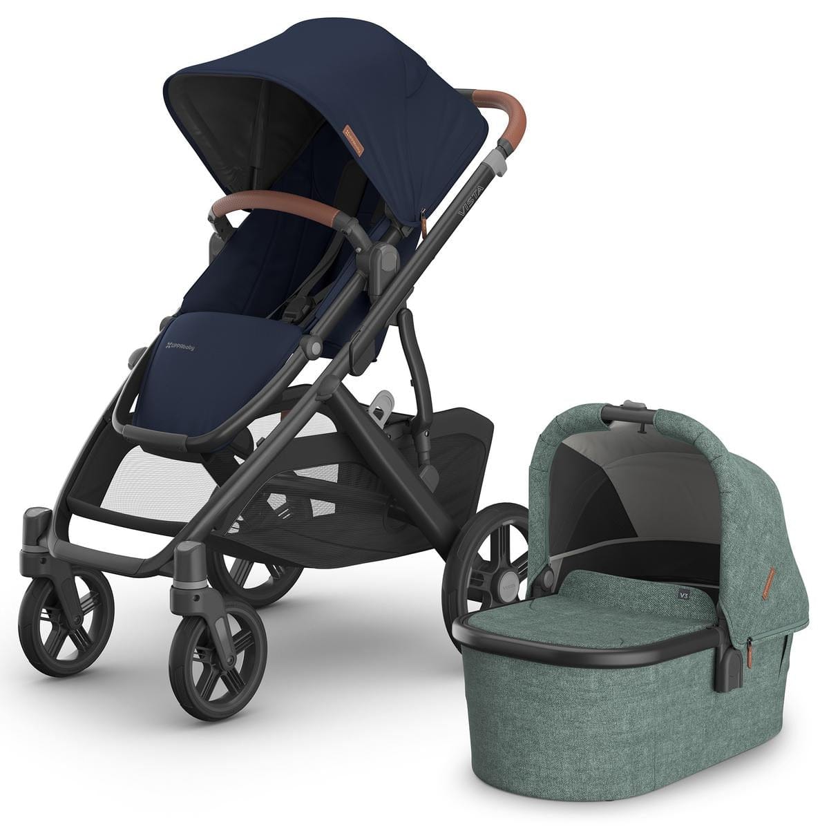 UPPAbaby Vista V3 Stroller + Bassinet V3 Bundle - Noa / Gwen image 1