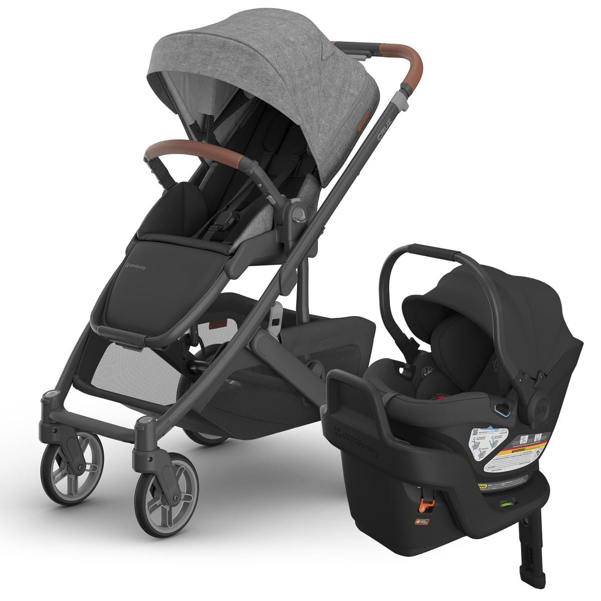 UPPAbaby Cruz V3 + Aria Travel System Bundle - Greyson / Jake image 1