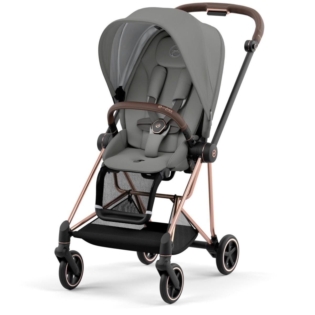 Cybex MIOS 3 Stroller (One Box) - Rose Gold / Brown / Soho Grey image 1